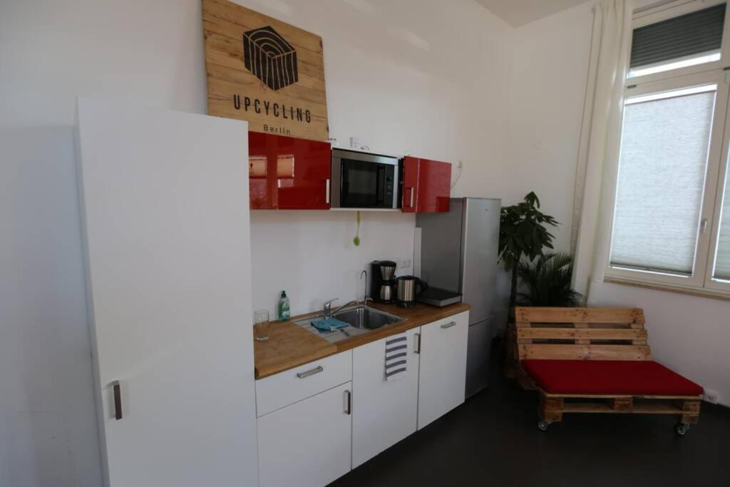 Apartmán Luftiges Upcycling Studio Im Eg - Zentral Berlín Exteriér fotografie